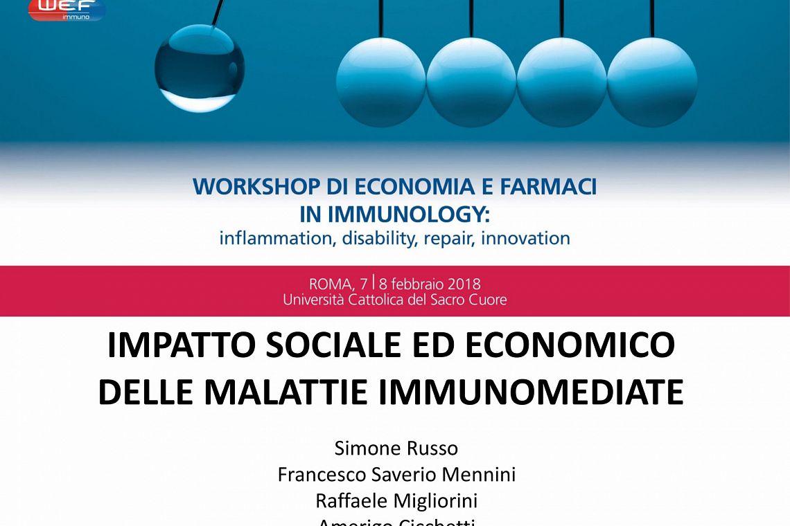 Workshop di Economia e Farmaci in Immunology